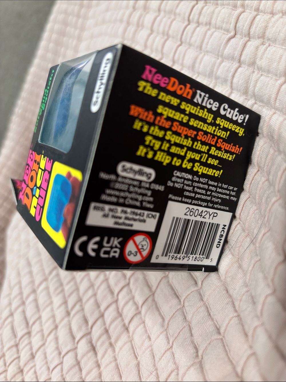 NEW NeeDoh Nice Cube - Blue Super Solid Squish - Picture 6 of 6